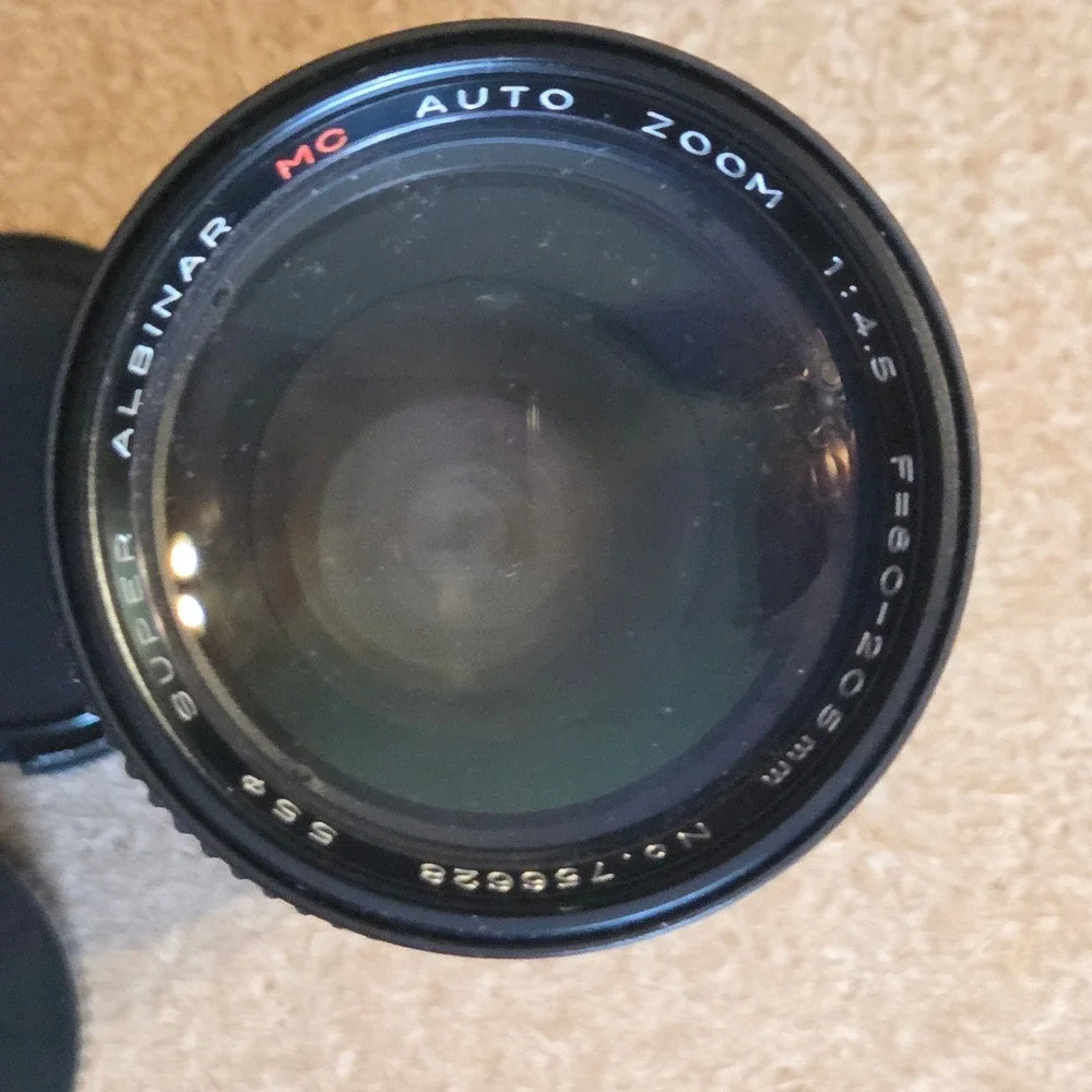 Albinar 80-205mm f4.5 Macro Zoom Lens‎ for Olympus OM Mount Black MC Auto